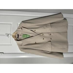 Women’s Dress Suit Size 3XL Beige Double Breasted 2 Pieces W201